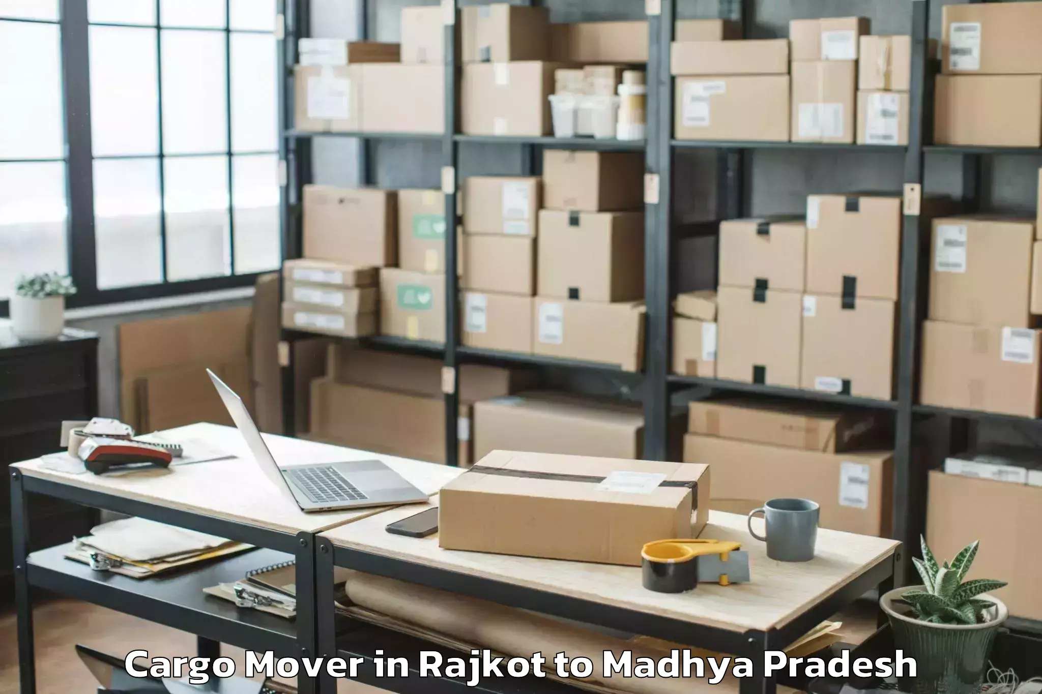 Reliable Rajkot to Bada Malhera Cargo Mover